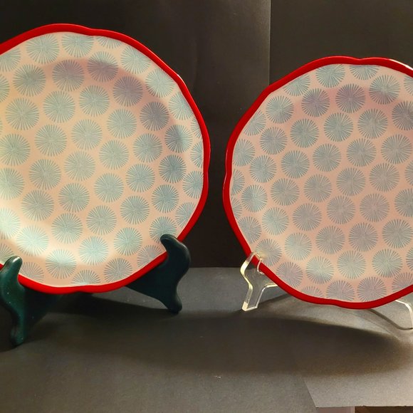 Pioneer Woman Happiness Pattern Salad/Sandwich Plates - Picture 1 of 5